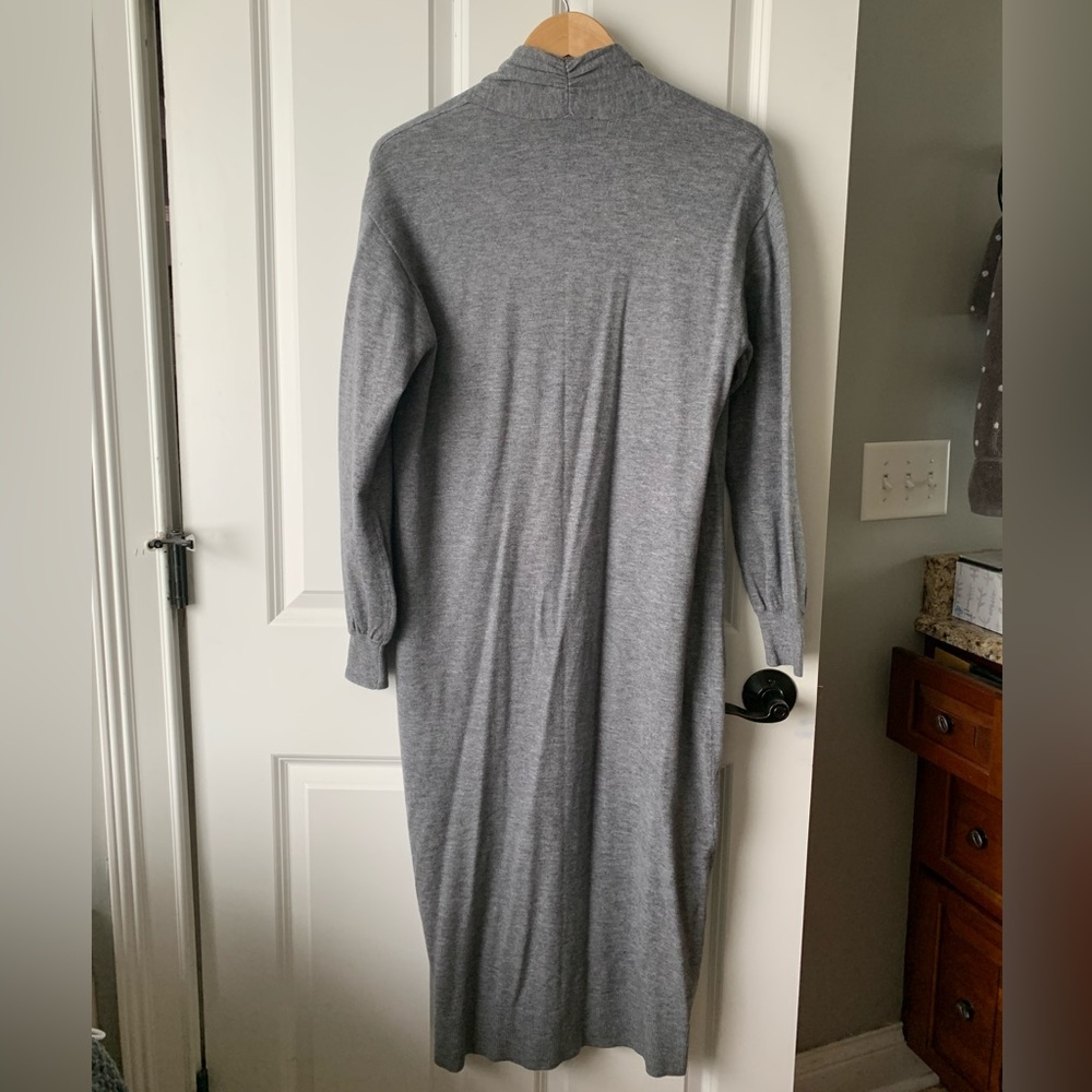 Express Ultra Soft Balloon Sleeve Duster Cardigan - Picture 9 of 9